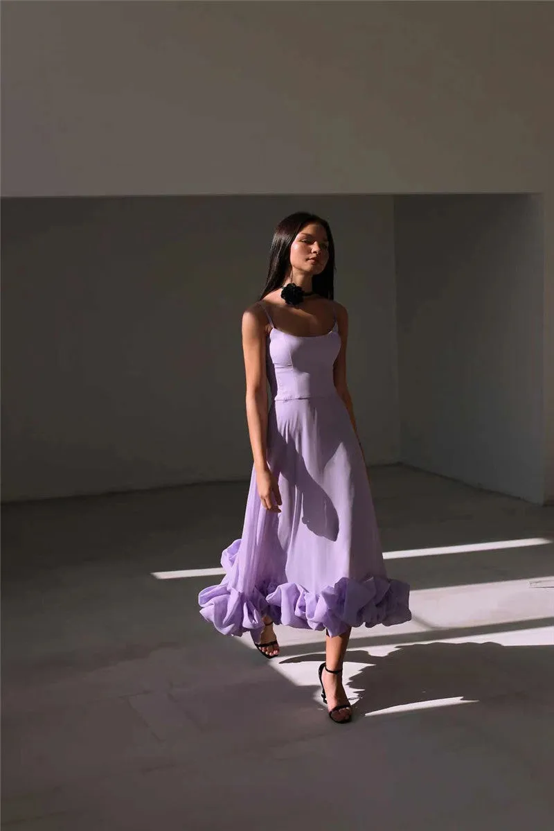 Сlara Flower Hem Sexy Midi Dress