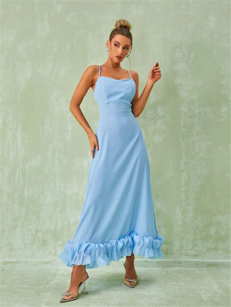 Сlara Flower Hem Sexy Midi Dress