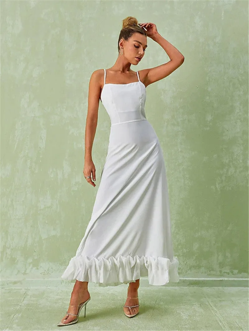 Сlara Flower Hem Sexy Midi Dress