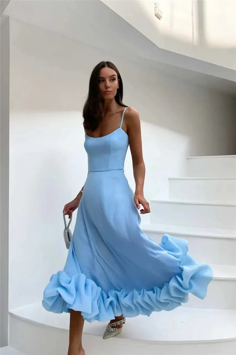 Сlara Flower Hem Sexy Midi Dress