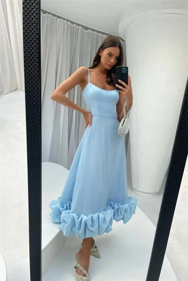Сlara Flower Hem Sexy Midi Dress