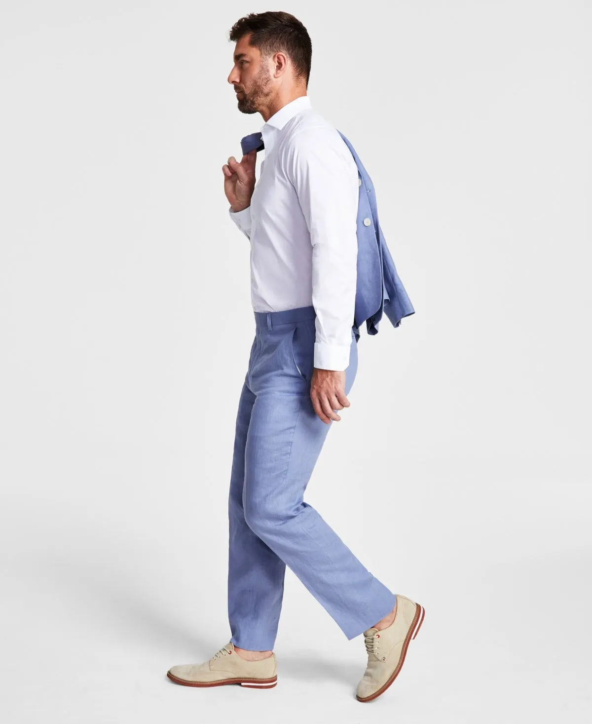 Lauren Ralph Lauren Men's UltraFlex Classic-Fit Linen Pants 32 x 30 Sky Blue