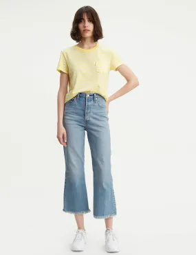 Levi's Ribcage Crop Flare Denim Jeans NWT 27