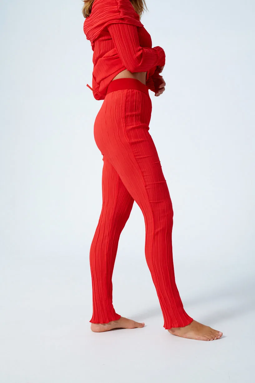 Long Plisse Pant