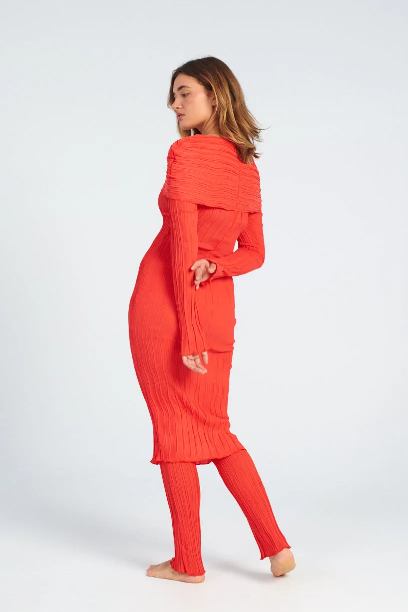 Long Plisse Pant