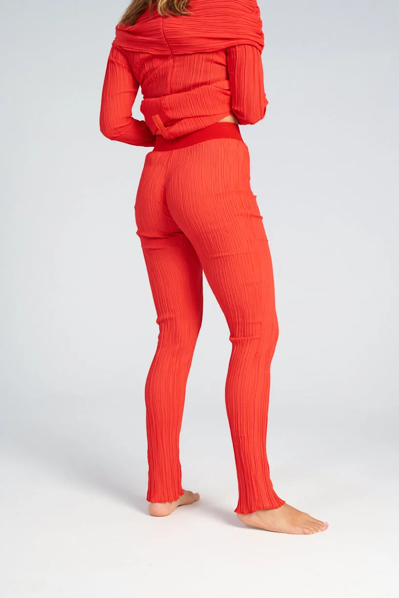 Long Plisse Pant