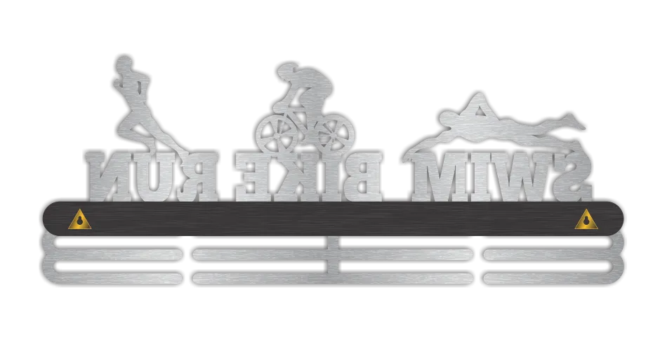 Medal hanger- Swim Bike Run -3-Layer
