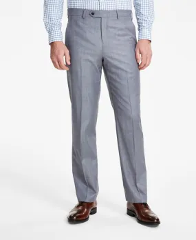 Michael Kors Mens Regular fit Dress Pants 36 / 30 Grey Solid Stretch