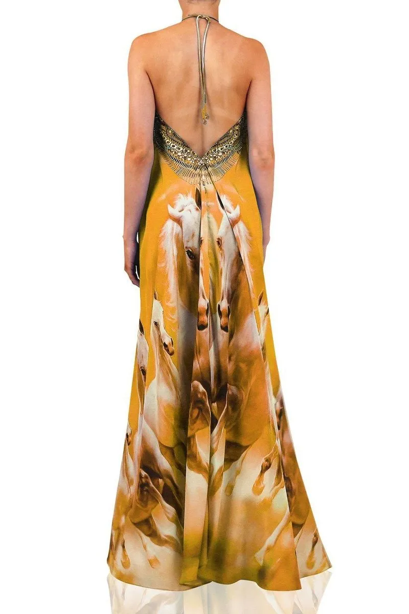 Multiway Orange Long Maxi Dress