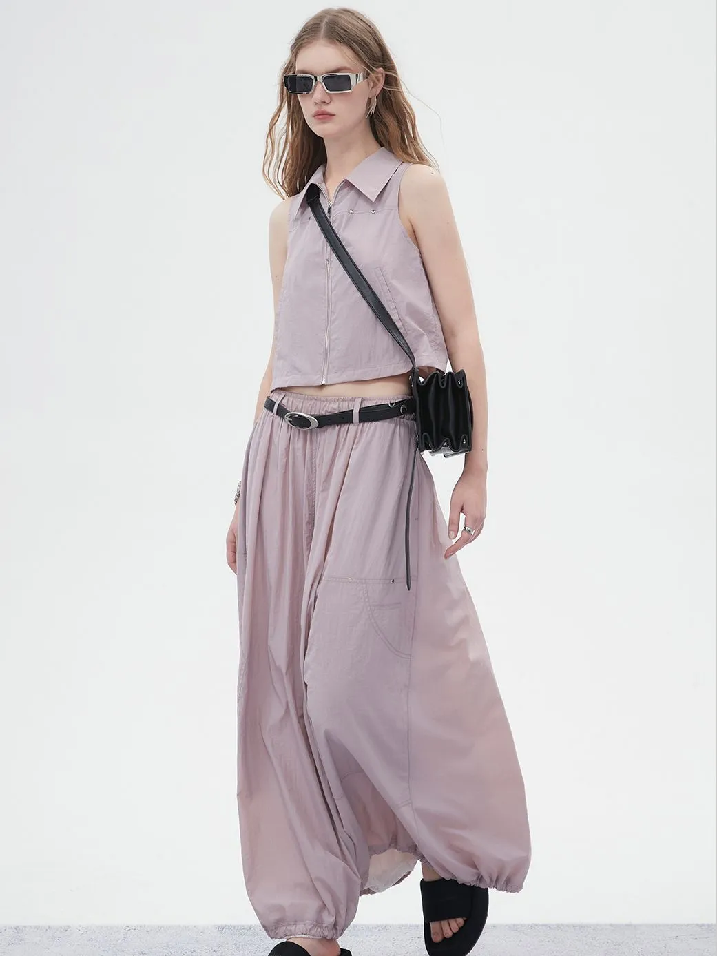 Natural Balloon Long Relax Long-Skirt