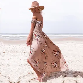 Off shoulder maxi dress