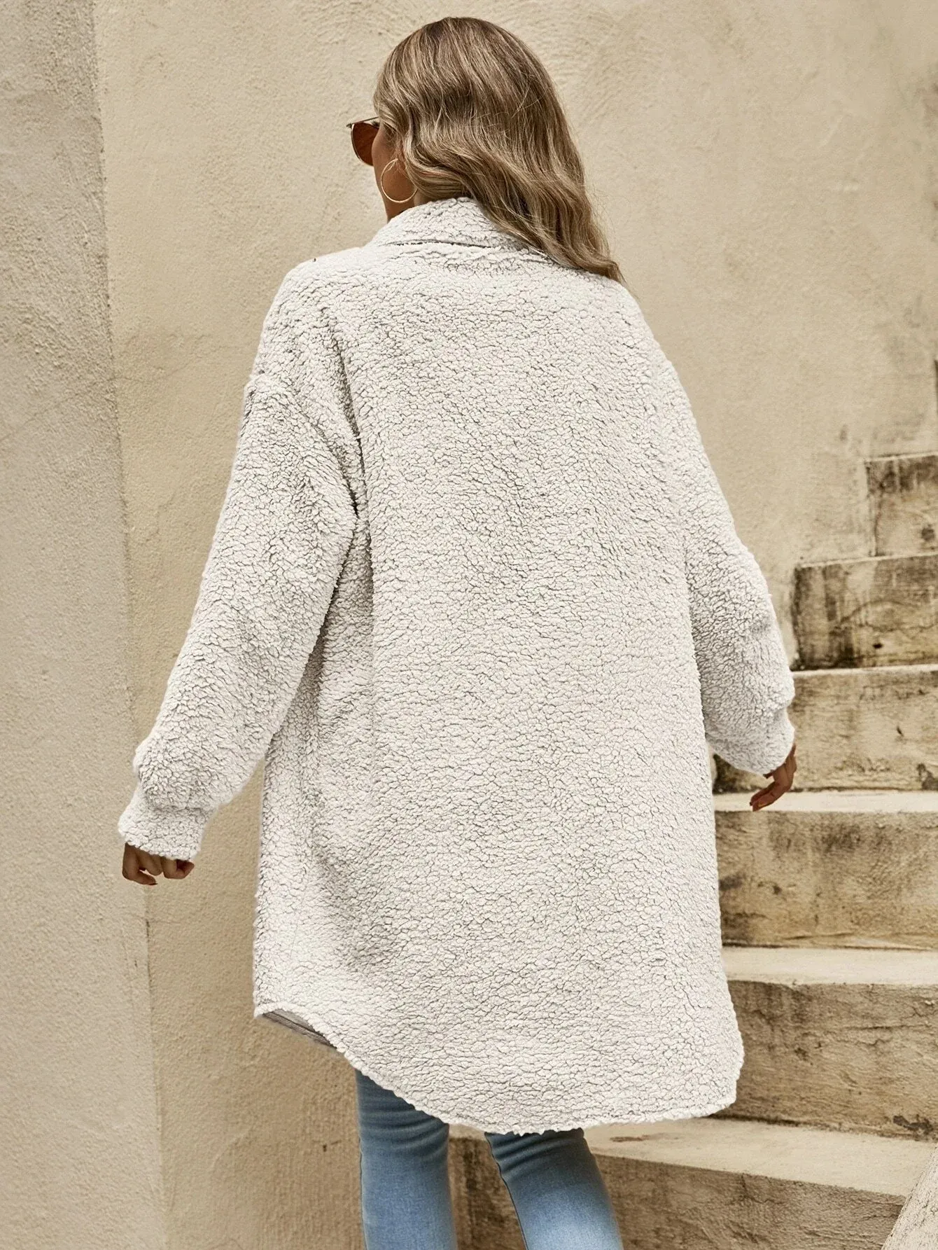 Oversized Sherpa Jas