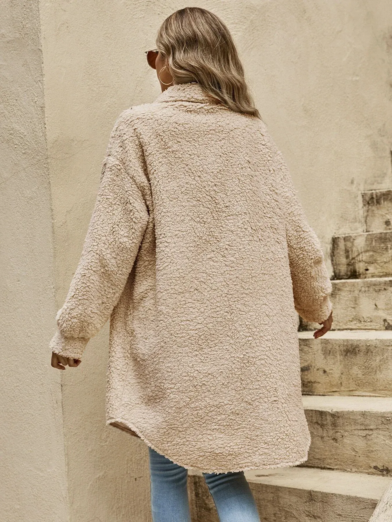 Oversized Sherpa Jas