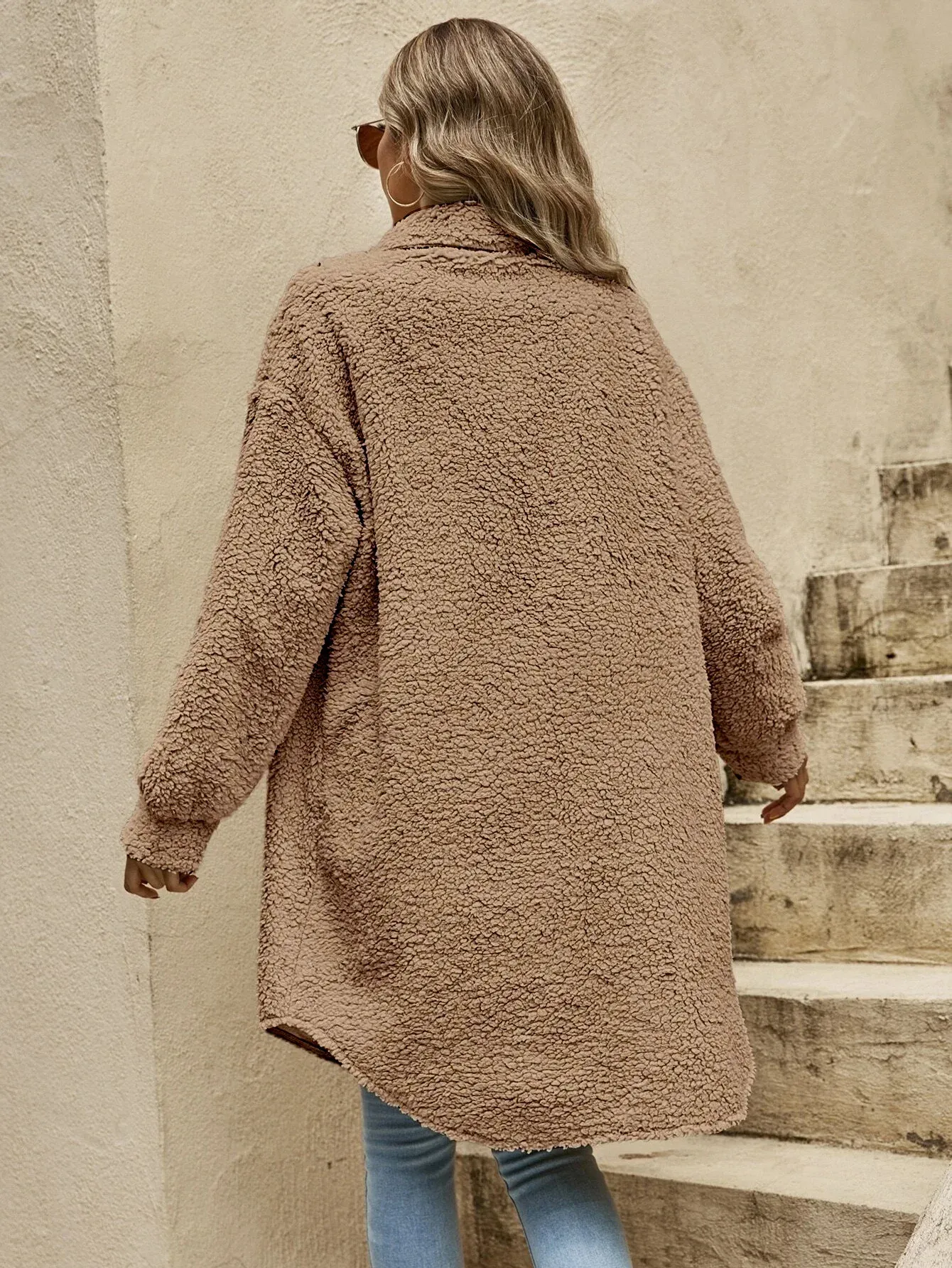 Oversized Sherpa Jas