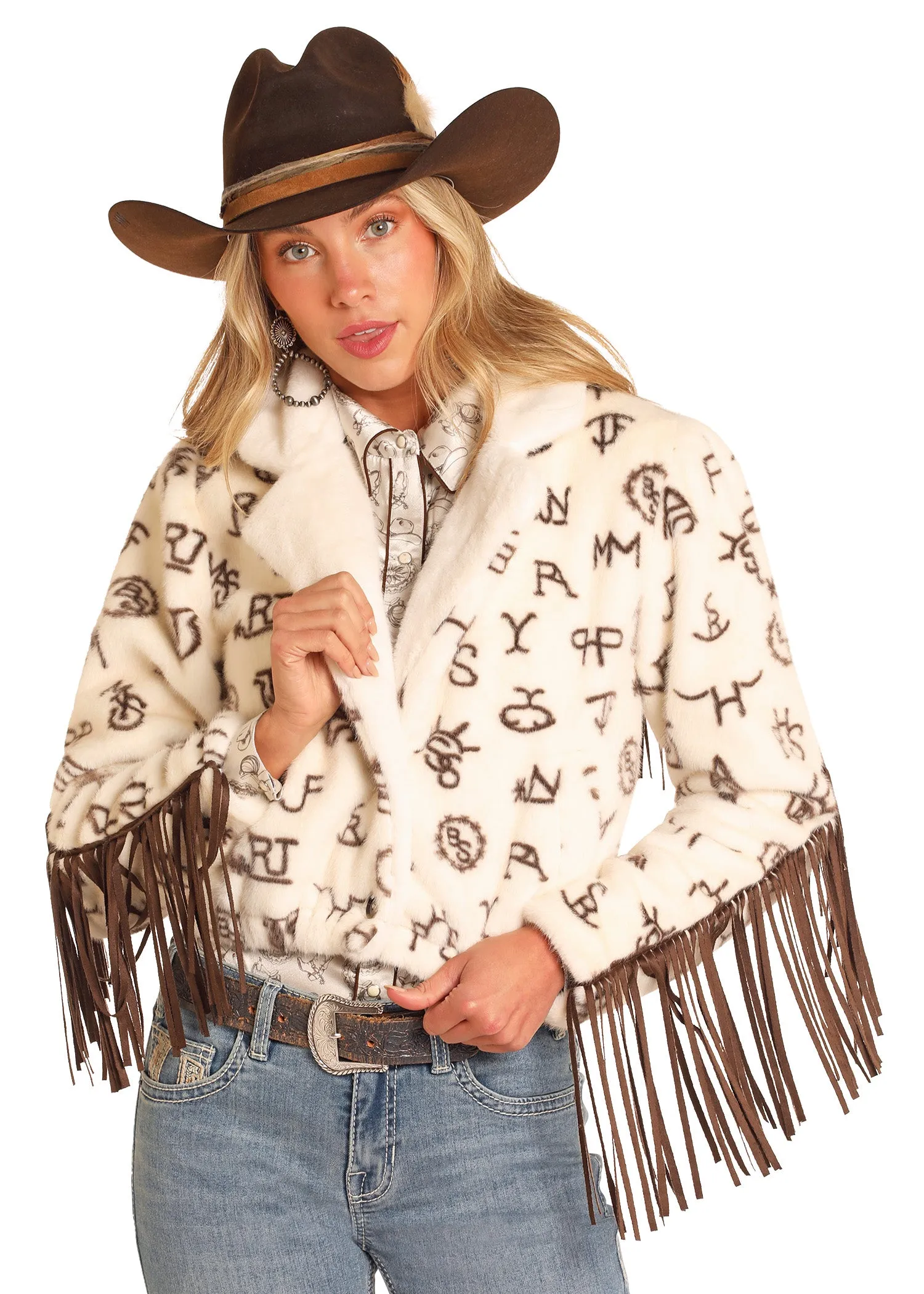 Panhandle Women's  Cattle Branded Jacket