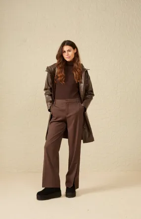 Parka jacket with a hood, pockets, buttons and a zip
