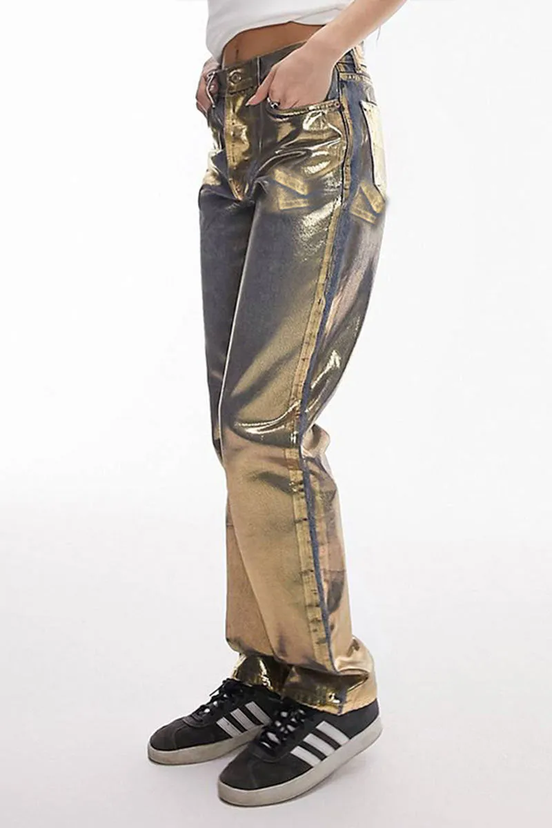 PF0457 Metallic Denim Jeans