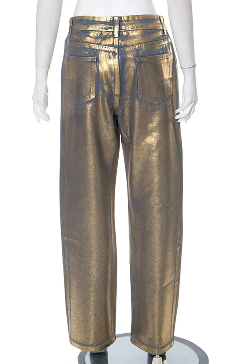 PF0457 Metallic Denim Jeans