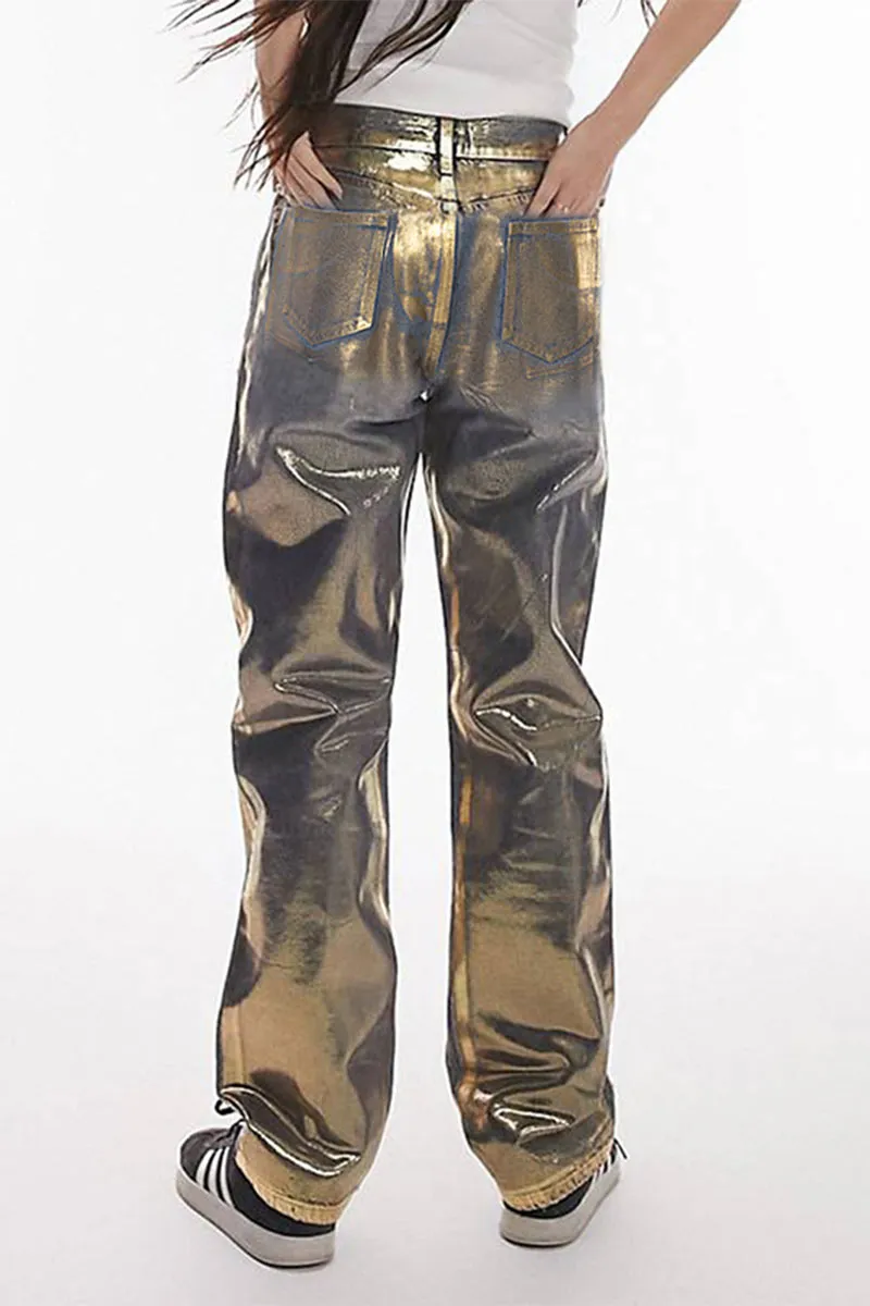 PF0457 Metallic Denim Jeans