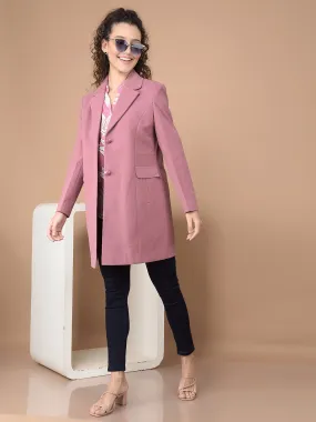 Pink Longline Overcoat