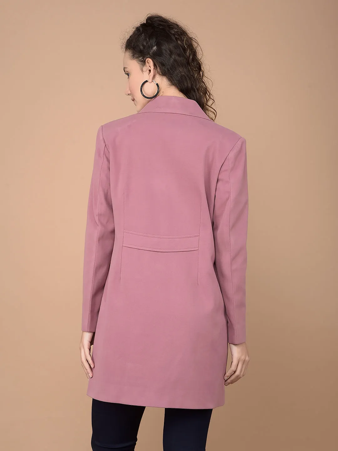 Pink Longline Overcoat