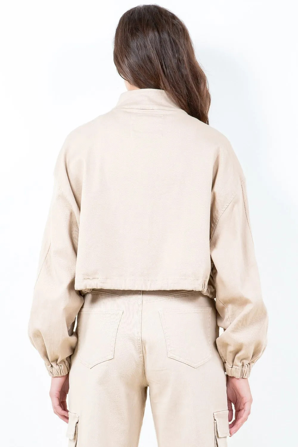Plus Size Cropped Worker Jacket – American Bazi