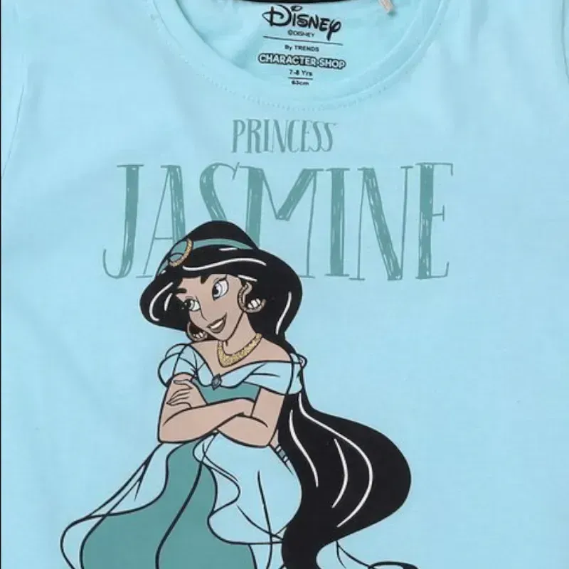 Princess Jasmine Print Crew-Neck T-shirt