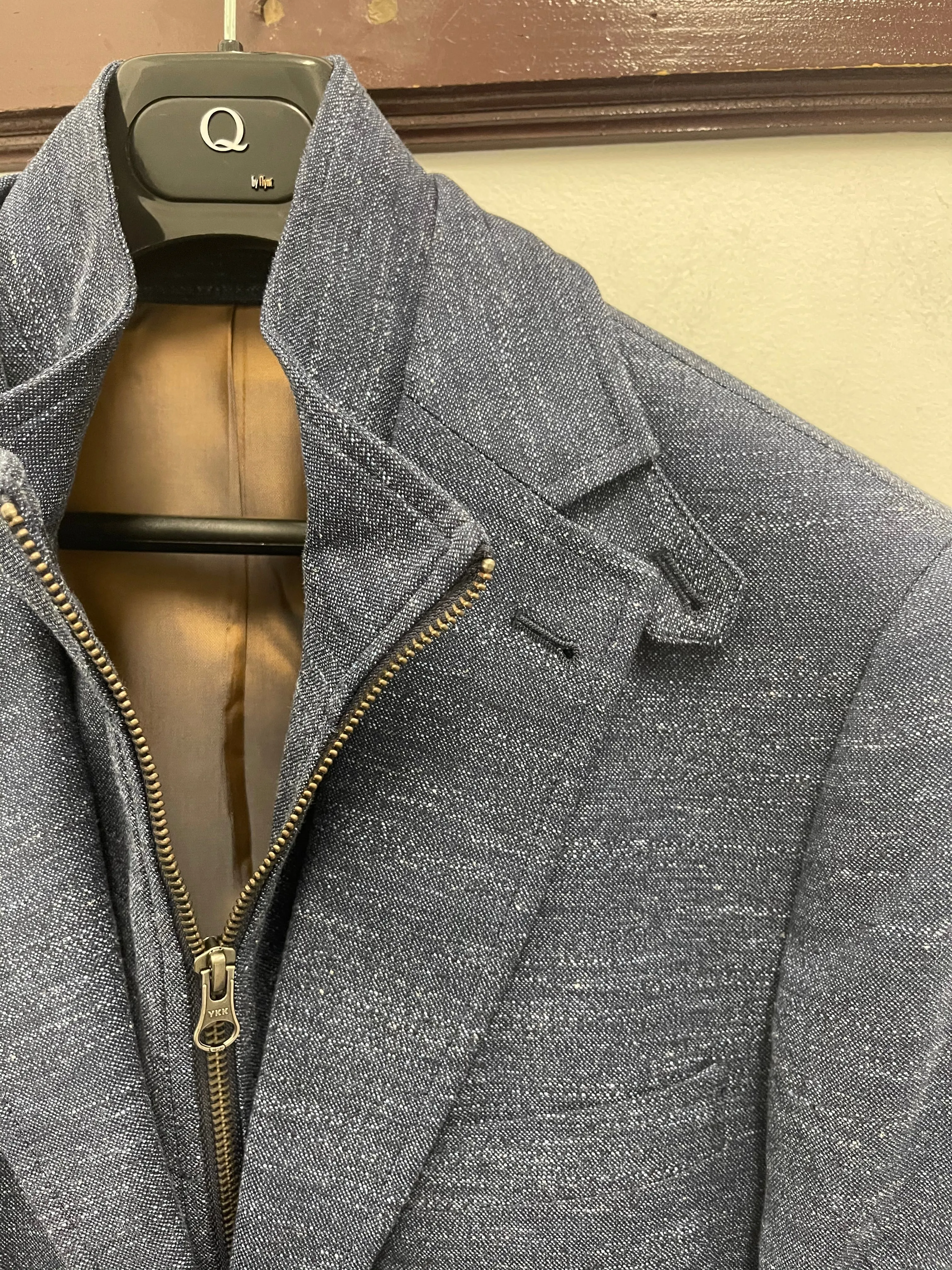 Q by Flynt - Rizzo Sport Coat - Navy Plaid