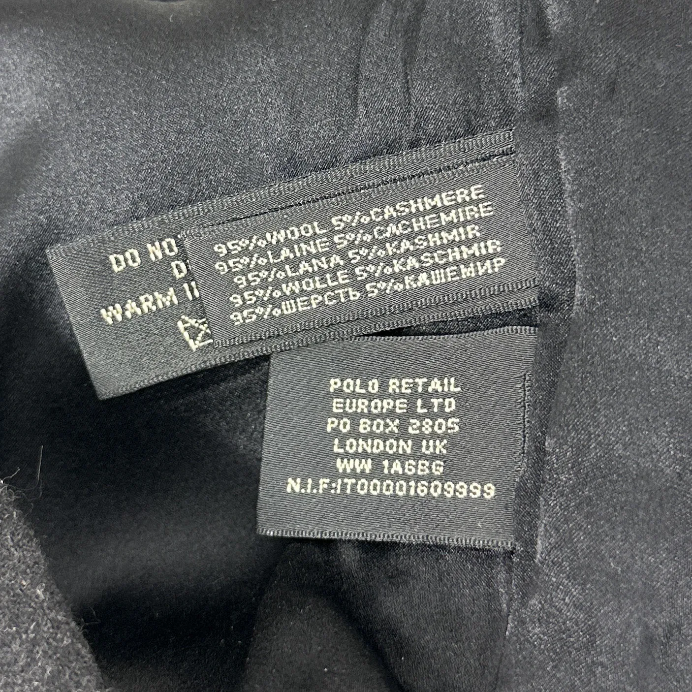 Ralph Lauren | Black Wool/Cashmere Blend Dress Pants | 10