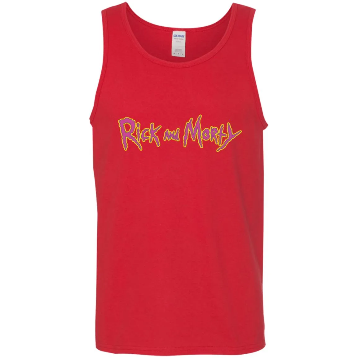 Rick And Morty Title Typography Shirt Men Tank Top