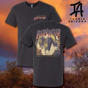 Run Wild Unisex Tee - Dark Grey - FINAL SALE