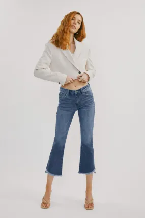 Scarlet Mid Rise Crop Flare KanCan Jeans