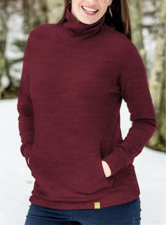 Take It Outside Women's Mockneck Merino Two-Layer Top