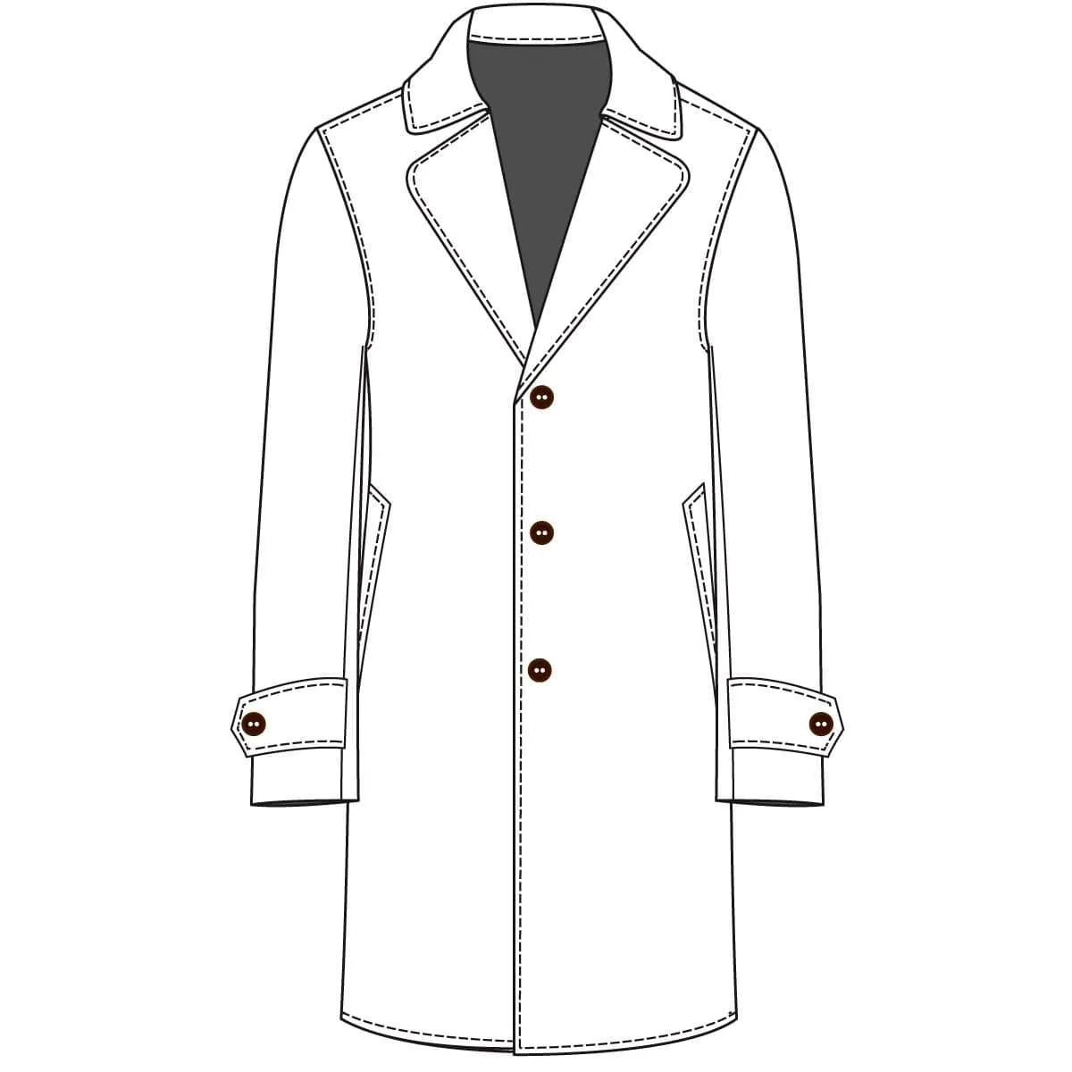 The Stately Overcoat | Burgundy Blue