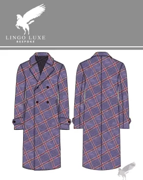 The Stately Overcoat | Burgundy Blue
