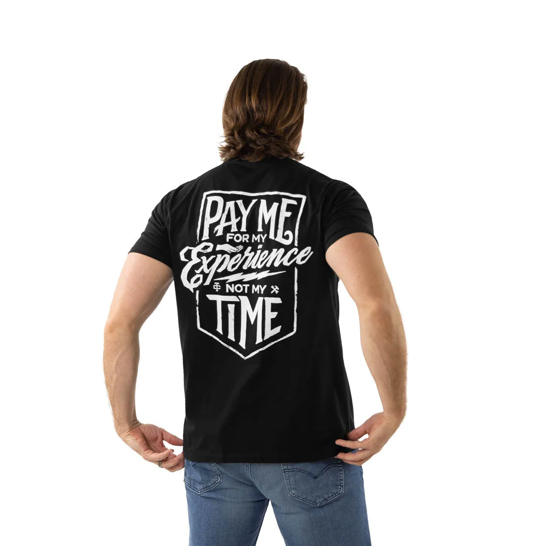 Troll Co. Men's "Pay Me for My Experience Not My Time" Short Sleeve T-Shirt