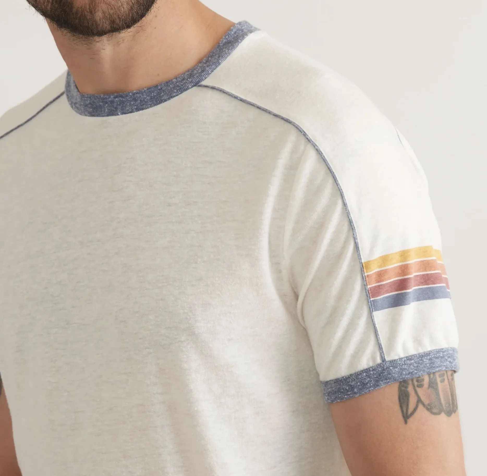 Varsity Tee - Antique White