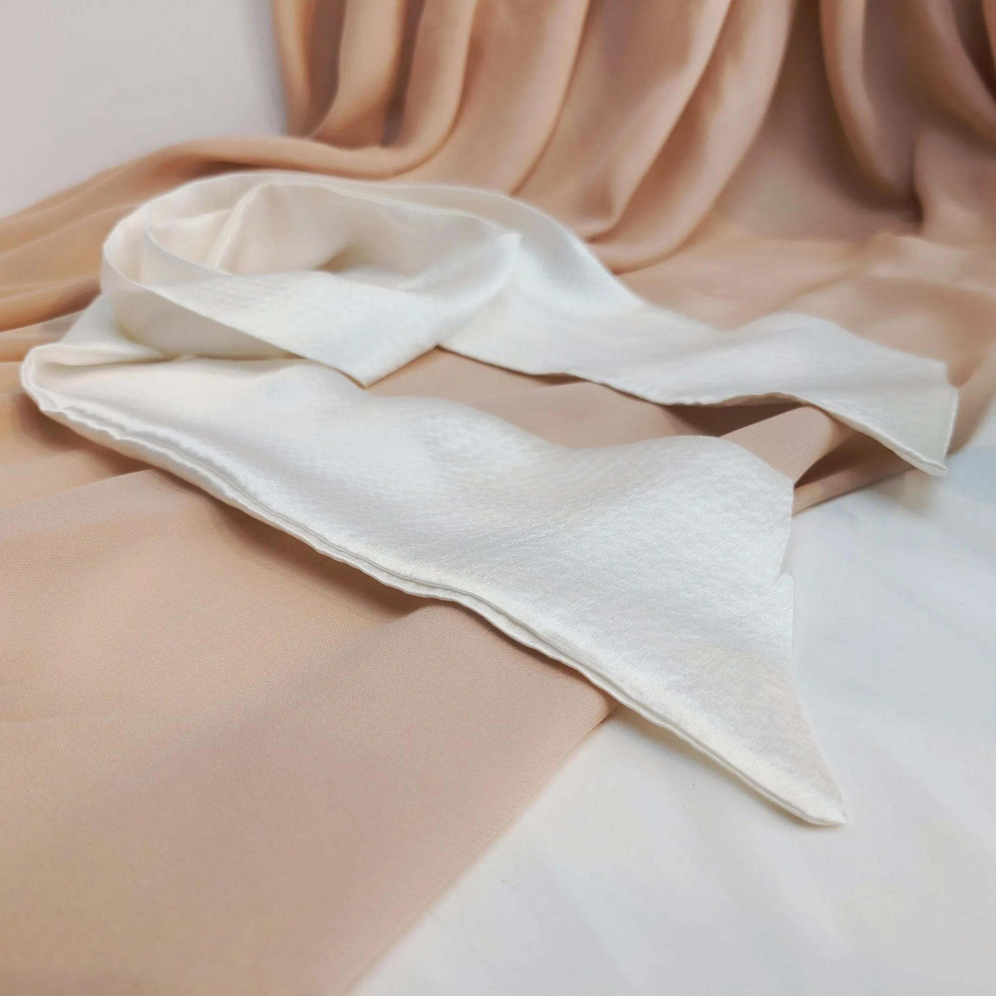 White Silk Scarf R Belliard