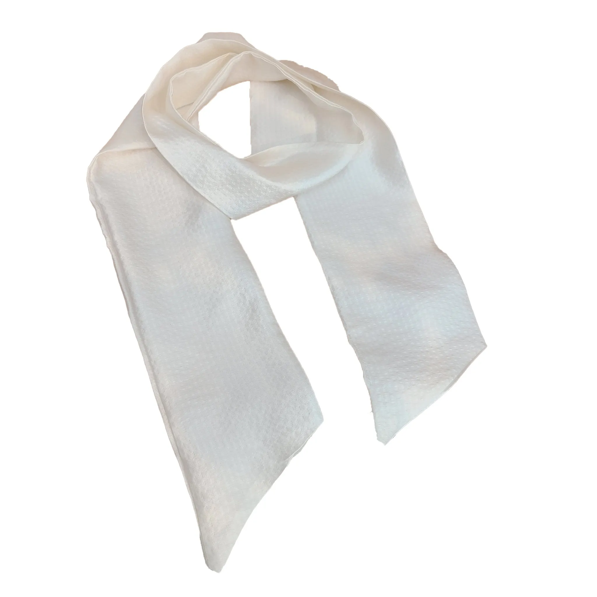White Silk Scarf R Belliard