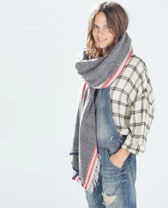 Winter Women's Cashmere High Quality Fashion Scarf