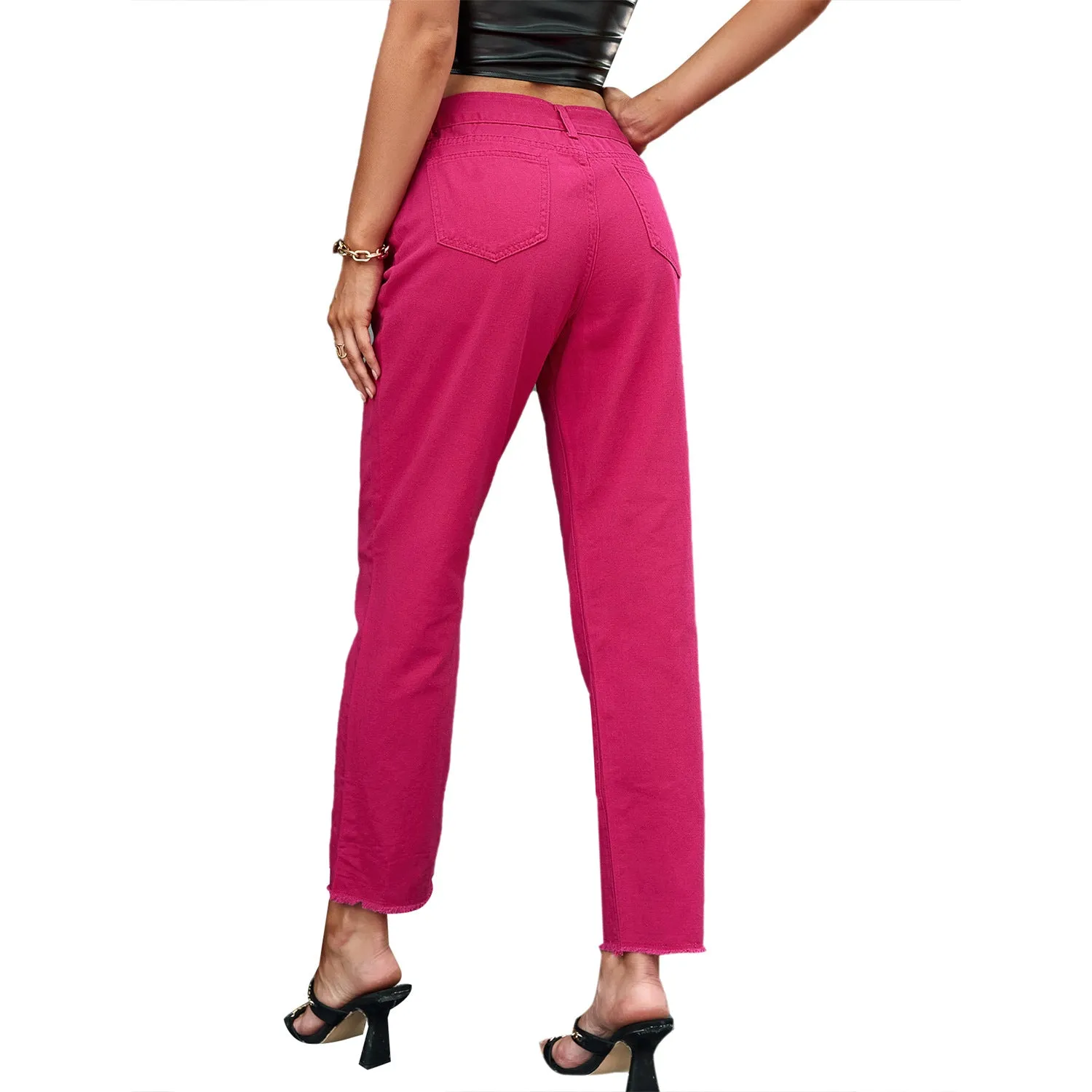 Women's Jeans Casual Fashion Loose Pencil Denim Pants