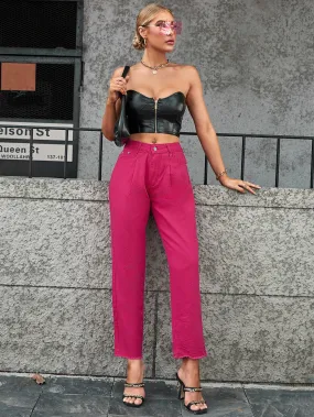 Women's Jeans Casual Fashion Loose Pencil Denim Pants