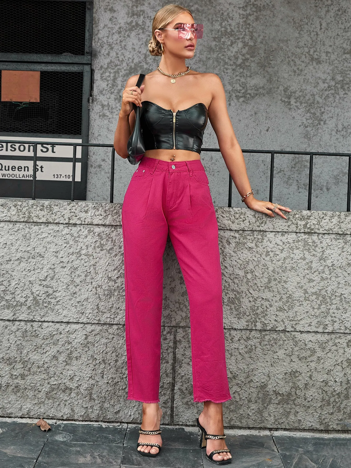 Women's Jeans Casual Fashion Loose Pencil Denim Pants